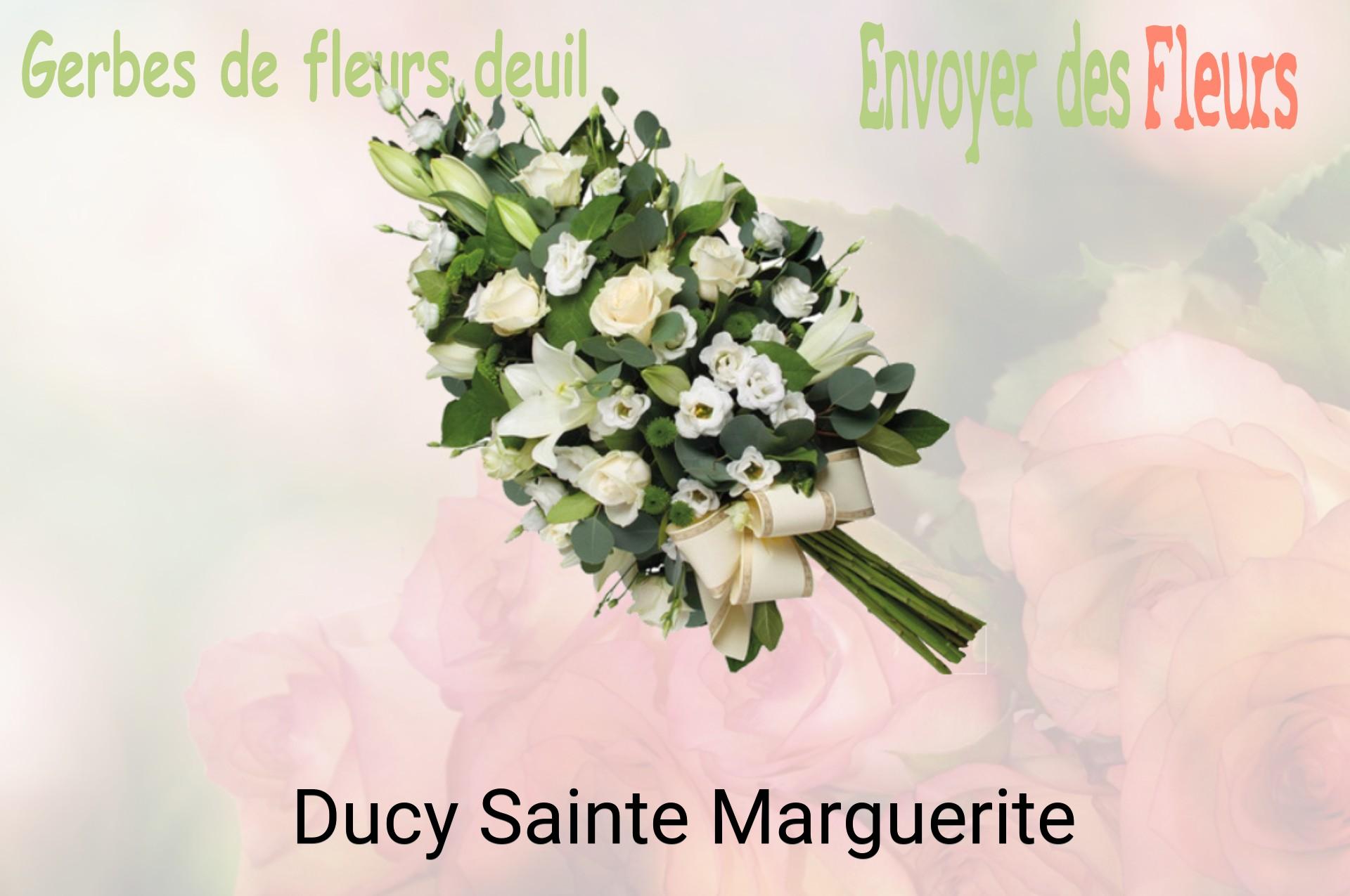 Gerbe de fleurs de deuil livrée à Ducy-Sainte-Marguerite